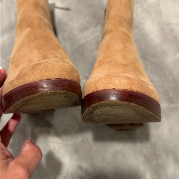 J.Crew $198 Sueded Platform Boots in Sienna Size 8.5 Tan/camel - Picture 6 of 7
